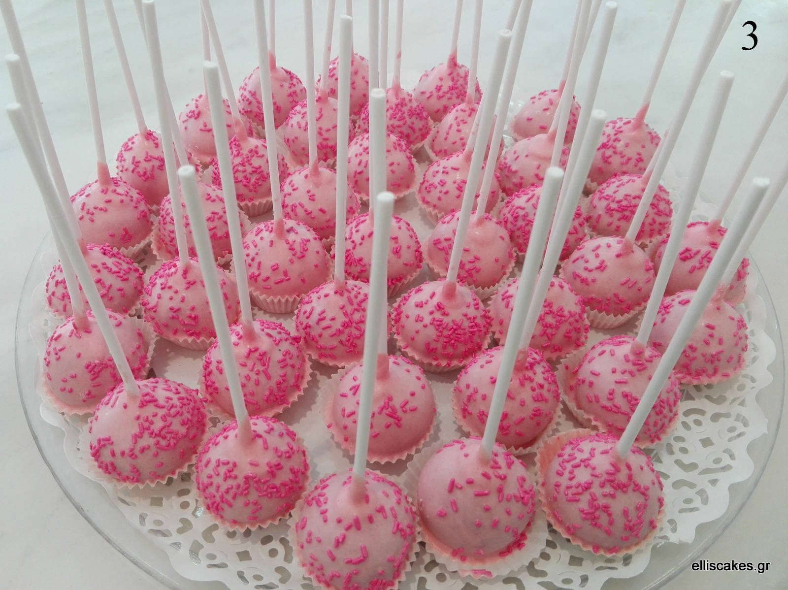 pink cake pops